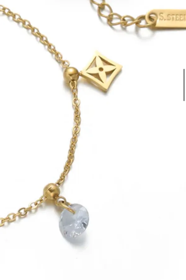 Luxury Clover Bracelet Gold - Image 4