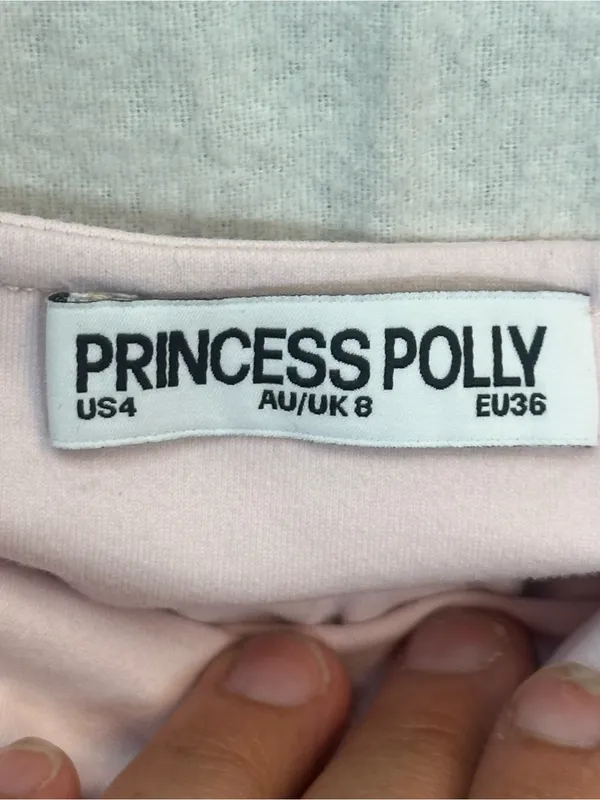Princess Polly Pink Cutout Ruched Long Sleeve Crop Top Women’s US 4 Y2K - Image 11