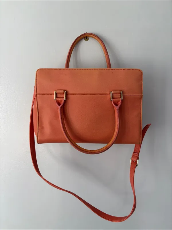 Guess Coral Destiny Shoulder Strap Handbag Faux Leather Minimalist Travel Preppy - Image 5