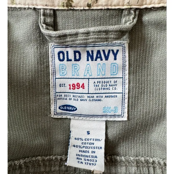 Vintage ‘04 Old Navy Khaki Green Corduroy Single Breasted Blazer - Image 7