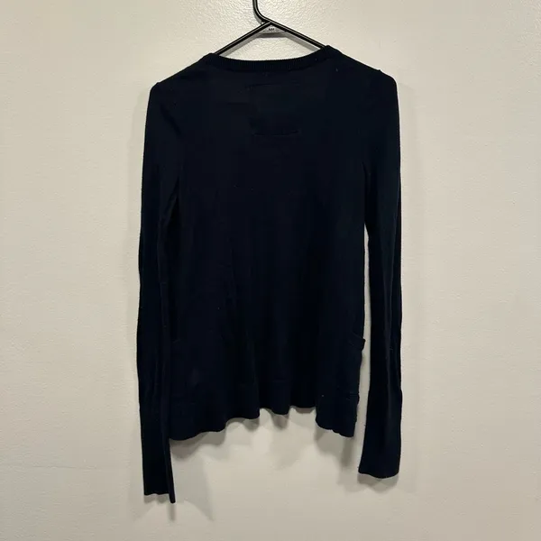Abercrombie & Fitch navy Ruffled Cardigan Size medium! - Image 5