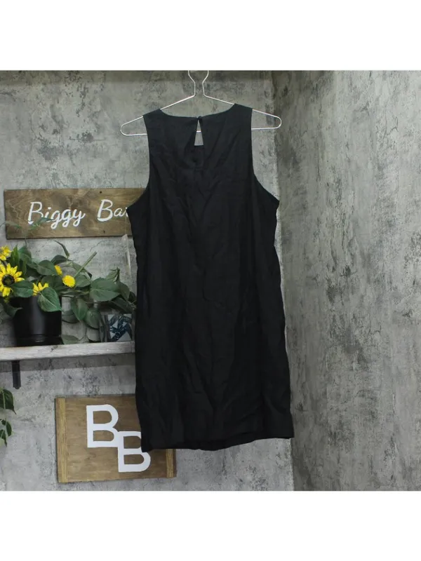 NWT MSK Womens Sleeveless Shift Mini Dress 93683741X Rich Black L - Image 6