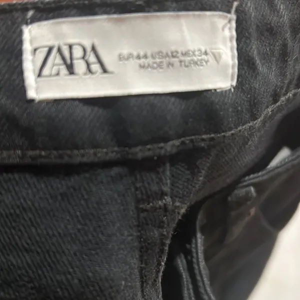 Zara black womens denim jeans - Image 6
