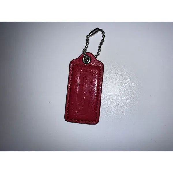 Fuschia Pink Coach Hangtag Tag‎ Dark Pink Patent Leather - Image 2