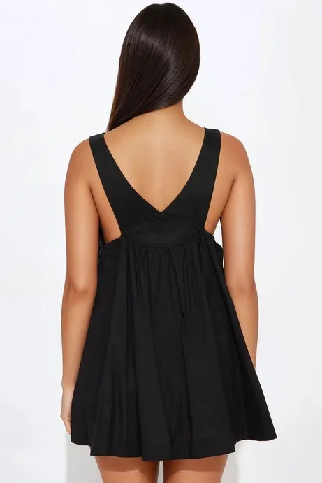 Overall Mini Dress Black Size XS - Image 3