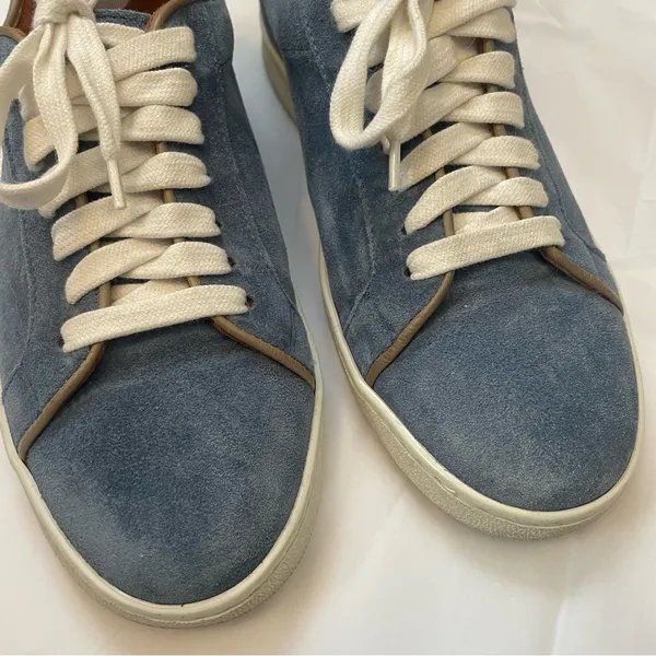 Frye Alexis Low Lace Aqua Suede Sneakers size 8 - Image 9