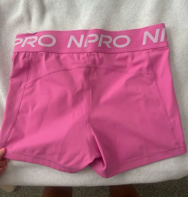 Hot Pink Nike Dri-Fit Shorts - Image 2