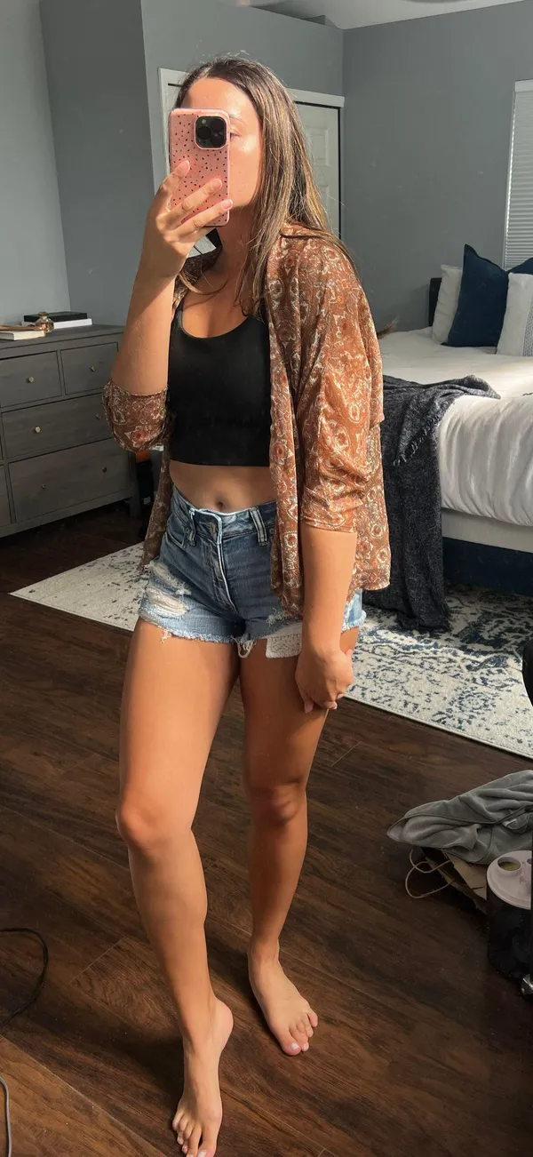 Brown floral Kimono Size M - Image 2