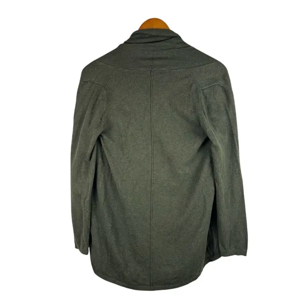Zara Knit‎ Women's Small Green Open Front Sweater Cardigan Basic Casual Staple - Image 4