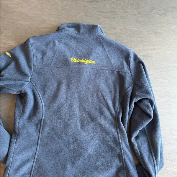 University of Michigan Columbia Blue Fleece Jacket - Image 3