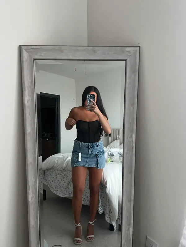 Garage Denim mini skort - Image 7