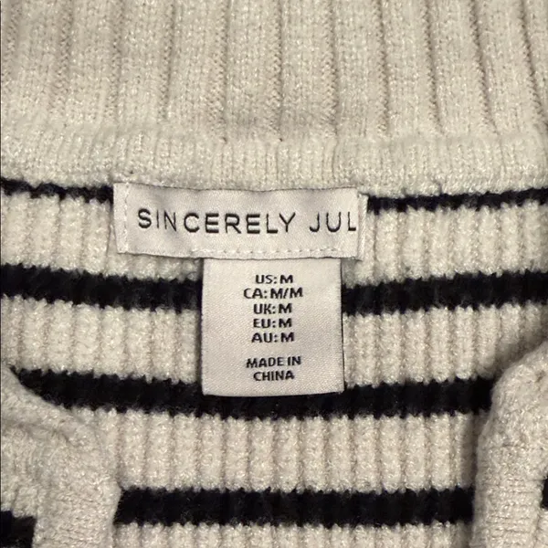 Sincerely Jules Striped V-Neck Sweater Vest - Image 7