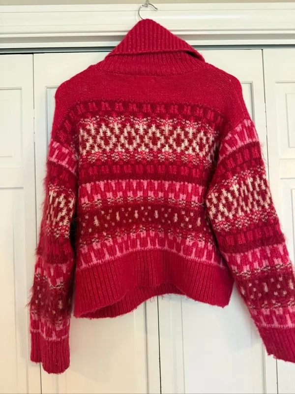 Universal Thread cozy fairisle turtleneck sweater M - Image 6