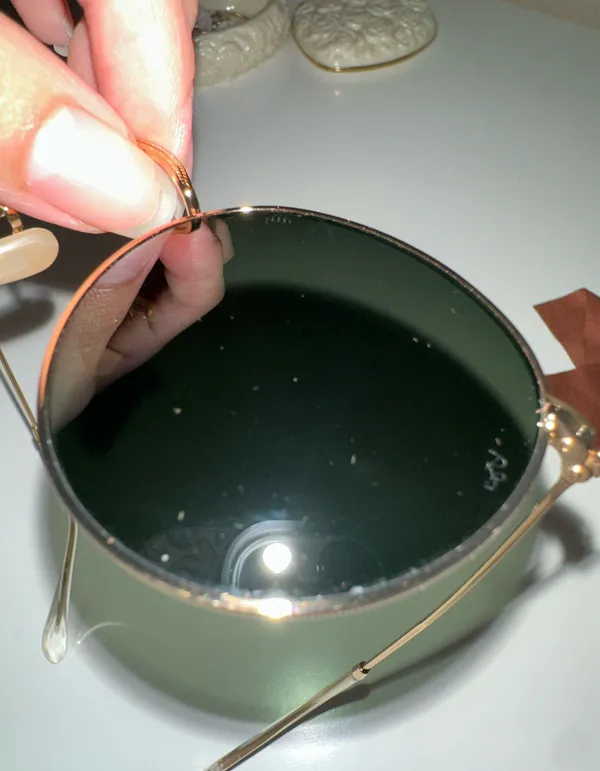 Round Ray-Ban Metal Sunglasses - Image 6