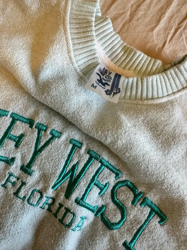 Teal Key West Sweatshirt Blue Size undefined - Image 2