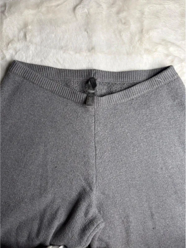 SKIMS Knit Relaxed Fit Pants Dark Heather Gray SZ Med NEW - Image 3