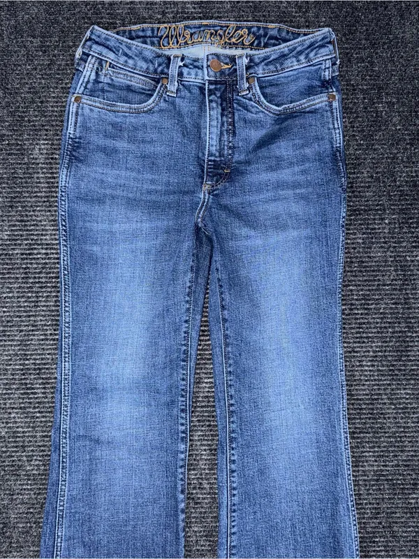 Wrangler Retro High Rise Trouser Bootcut Jeans Women’s 29x32 Stretch Denim EUC - Image 4