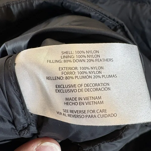 Eddie Bauer Womens EB650 Down‎ Jacket Lightweight Packable Black Size S - Image 6