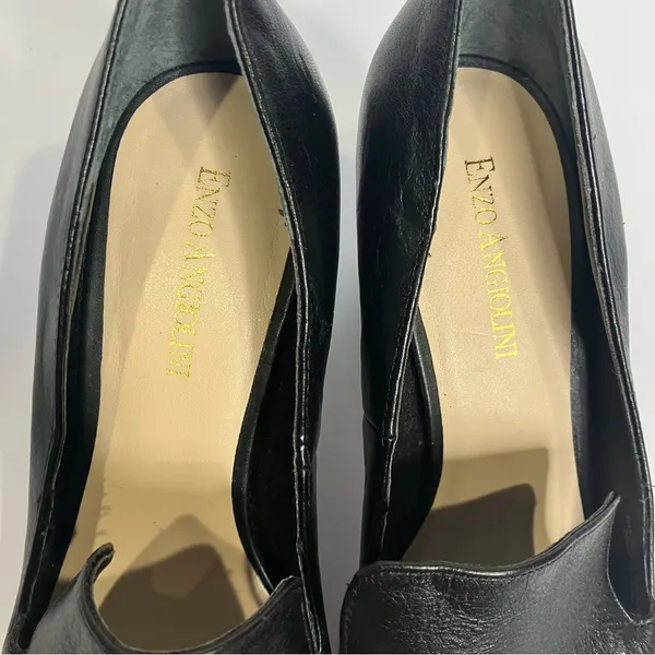 Enzo Angiolini Black leather Maxie loafer pumps women’s size 7 professional‎ - Image 3