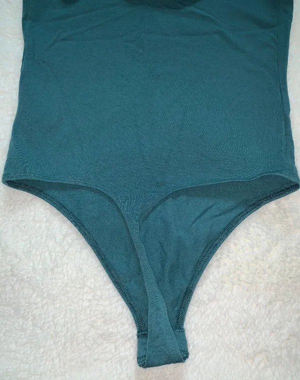 Express Blue Lace Bodysuit - Image 5
