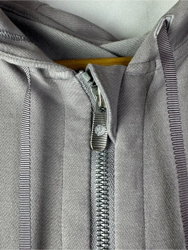 Lululemon Press Pause Lavender Gray Full Zip Athletic Jacket 4 - Image 5