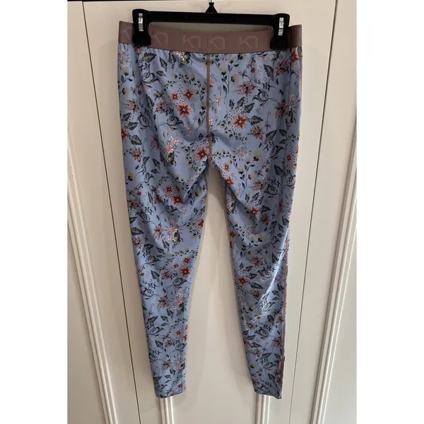 Kari Traa Fryd Base Layer Pants Floral Leggings Outdoor Hiking Cottagecore - Image 3