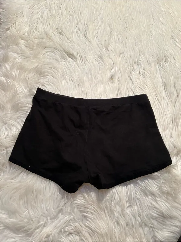 Victoria's Secret Womens Size Small Pajama Shorts Sweatshorts Black Crochet Lace - Image 4