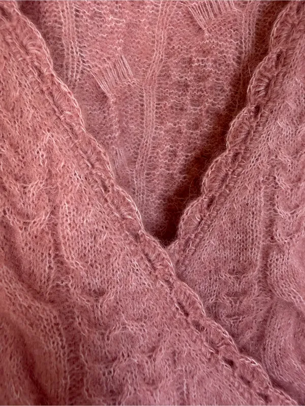 Sezane Odalie Sweater in Petal Pink size XS NEW - Image 9