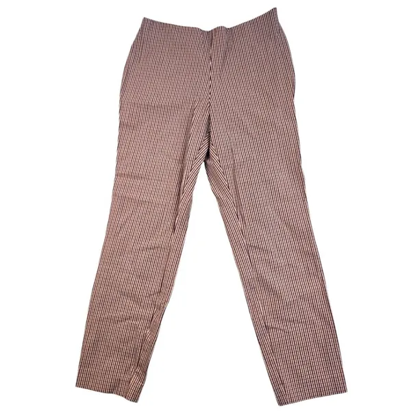 A New Day -1312 Bi-Stretch‎ Skinny Pants Houndstooth Tan Rust Women's size 8 - Image 2