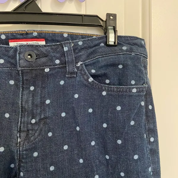 NWOT | Tommy Hilfiger women’s polka dotted jeans — size‎ 4 - Image 2