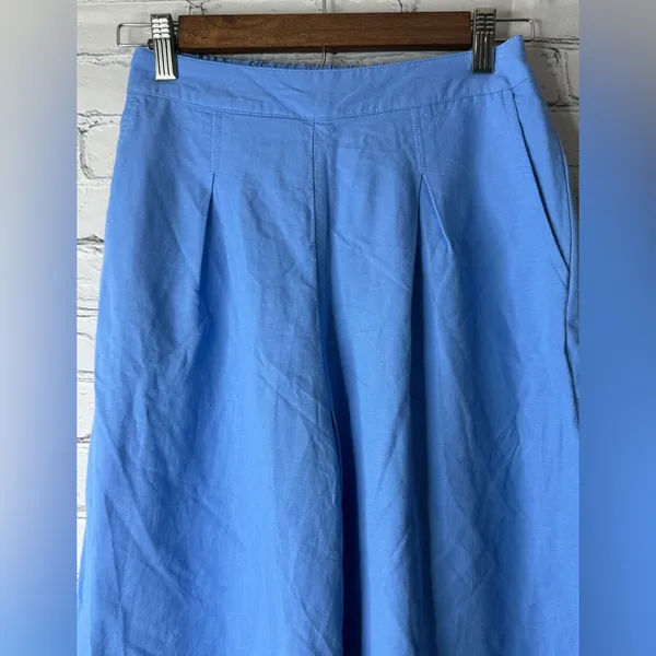 Free People Light Blue high rise wide leg pants size xs - Image 6