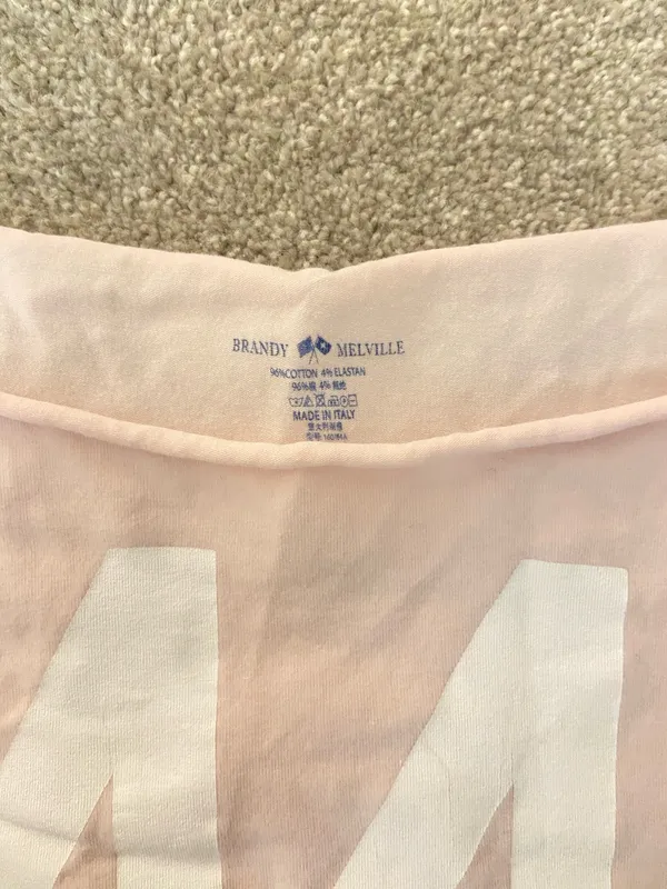 Light Pink Brandy Melville Top - Image 2