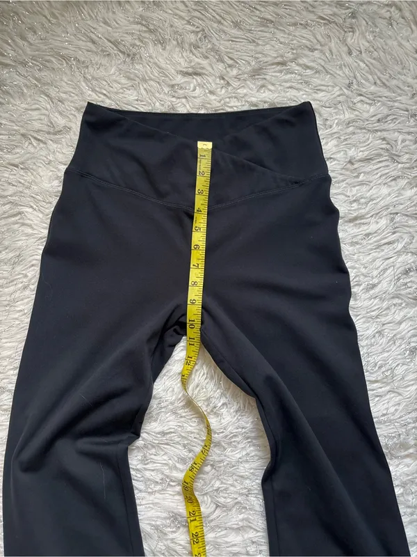 Danskin Black Women’s High-Waist Flare Jogger Track Pants with Side Slit Size M - Image 10
