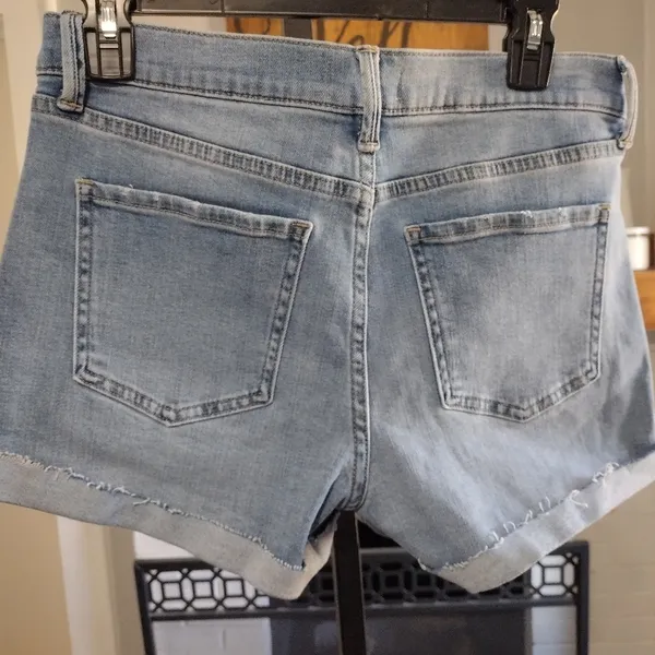 Pistola distressed cuffed high rise shorts - Image 2
