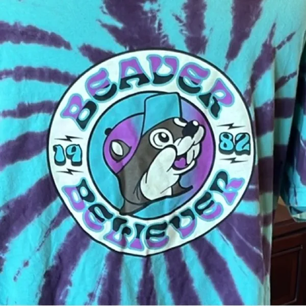 BUC- EES Tie-Dye Beaver Believer T-Shirt - Image 4