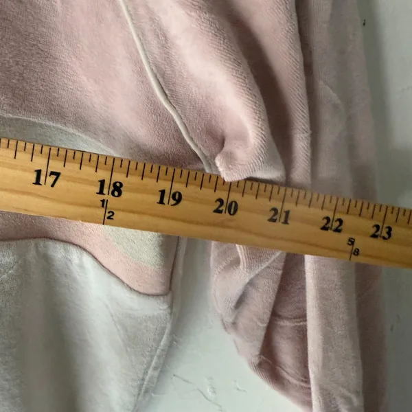 Supreme‎ Y2k Velour Rugby Shirt Pink White Striped Embroidered Logo Size S - Image 6