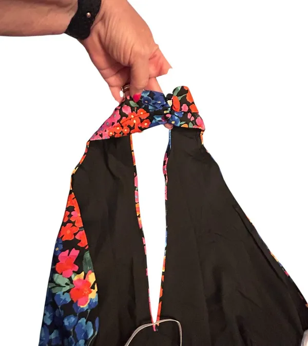 Lulus Bold Presence Floral Satin Halter Midi Dress - Size S - Image 11