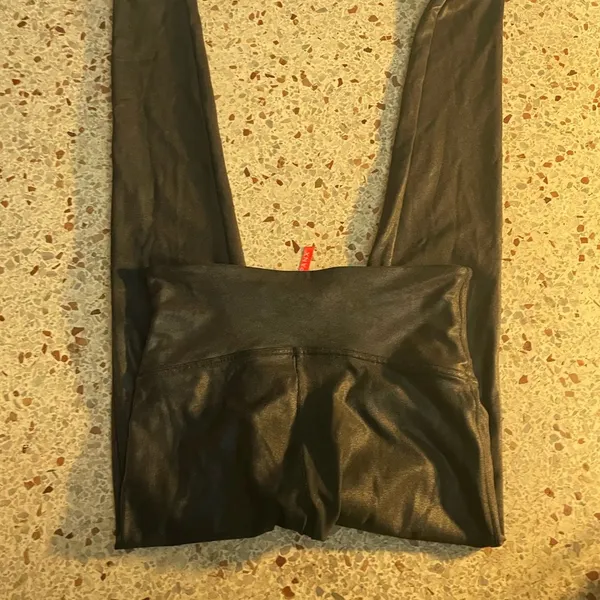 Faux Leather Leggings large black - Image 12