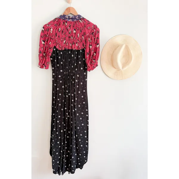 Free People | NWOT Nora Midi Dress Floral‎ Shirt Dress Boho Prairie | Sz S - Image 10