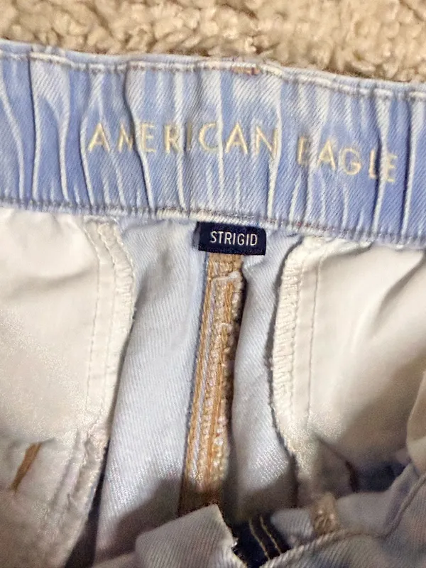Women’s American Eagle high-rise Strigid wide leg trouser jeans size 12 regular - Image 4