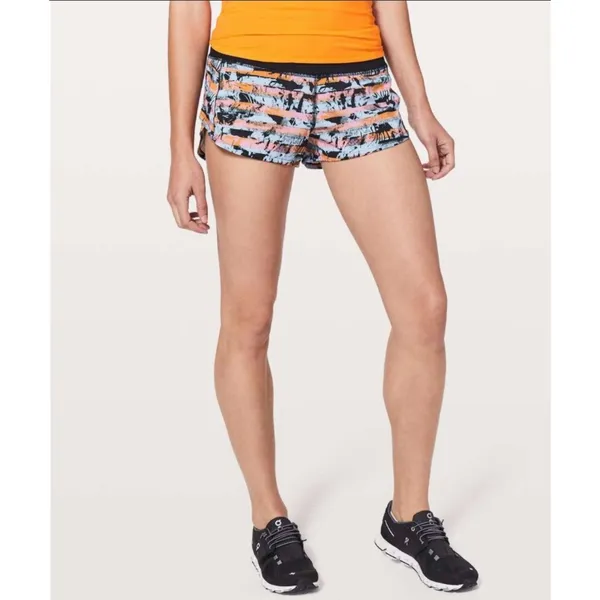 Lululemon Speed Up Short 2.5 Rare Inversion Multi Size 4 Activewear Running - Image 3