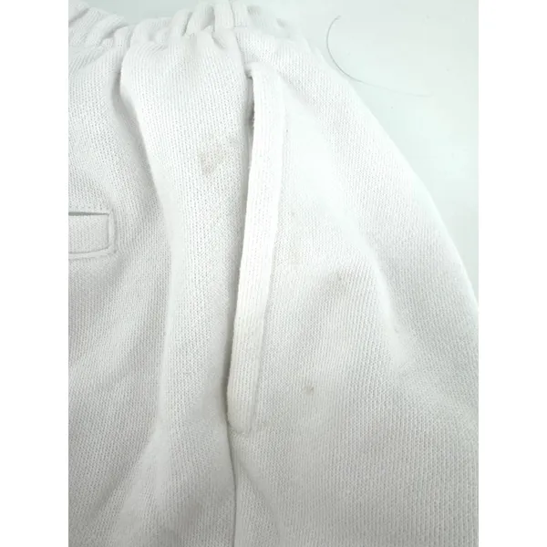 Aerie Womens White Fleece Lounge Shorts Elastic Waist Raw Hem Size Medium - Image 9