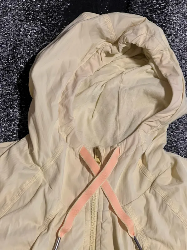 Womens sz4 Lululemon Street to Studio Jacket Mellow Lemon Yellow Full Zip - Image 3