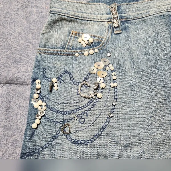 Guess Denim Mini Skirt Size: 10 Guess - Image 4