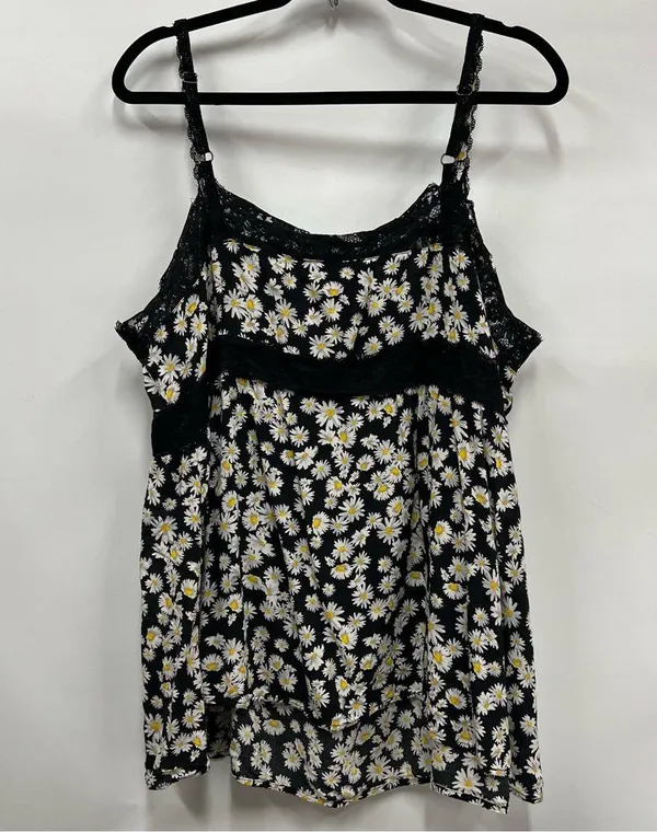 Torrid size 3 babydoll spaghetti strap tank Daisy lace FLAWED - Image 2