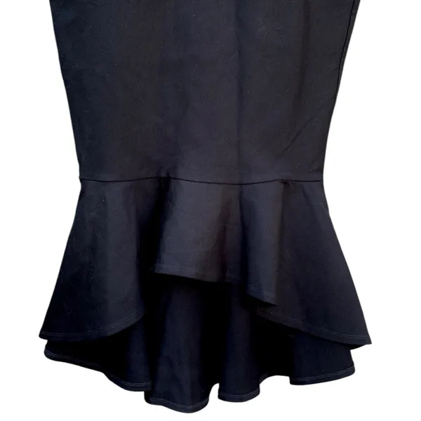 NWT Lulus How Much I Care Off-The-Shoulder Fishtail Midi Dress Black Size Small - Image 9