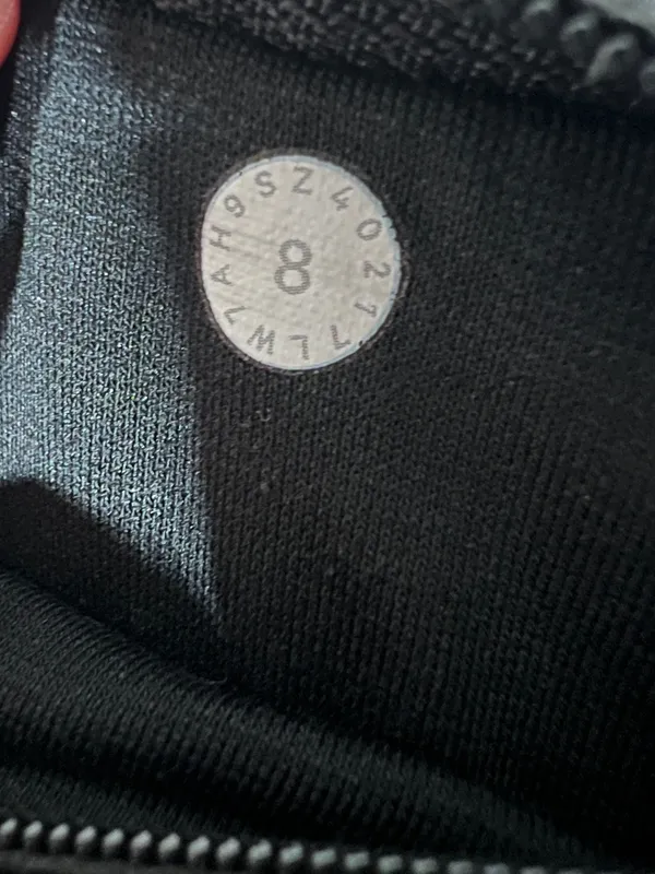 Lululemon Pace Perfect Shorts in Black and White Size 8 Brief-Lined 3” - Image 2