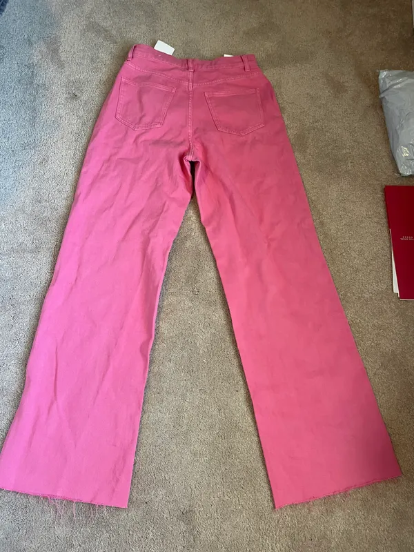 SheIn pink wide leg jeans - Image 2