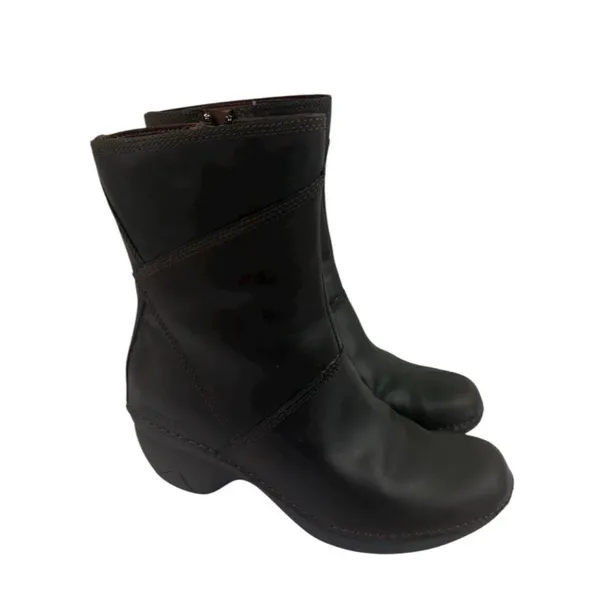 *Merrell Emma Boots Womens 6 Brown Brunette Leather Comfort Mid Calf Zip Winter - Image 4