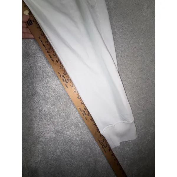 gap nwt 5 stripe sweatpants white womens L - Image 10